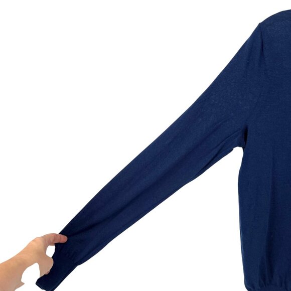 Ralph Lauren Golf Mens Merino Wool V-Neck Sweater Navy Blue Size Large - Picture 4 of 10